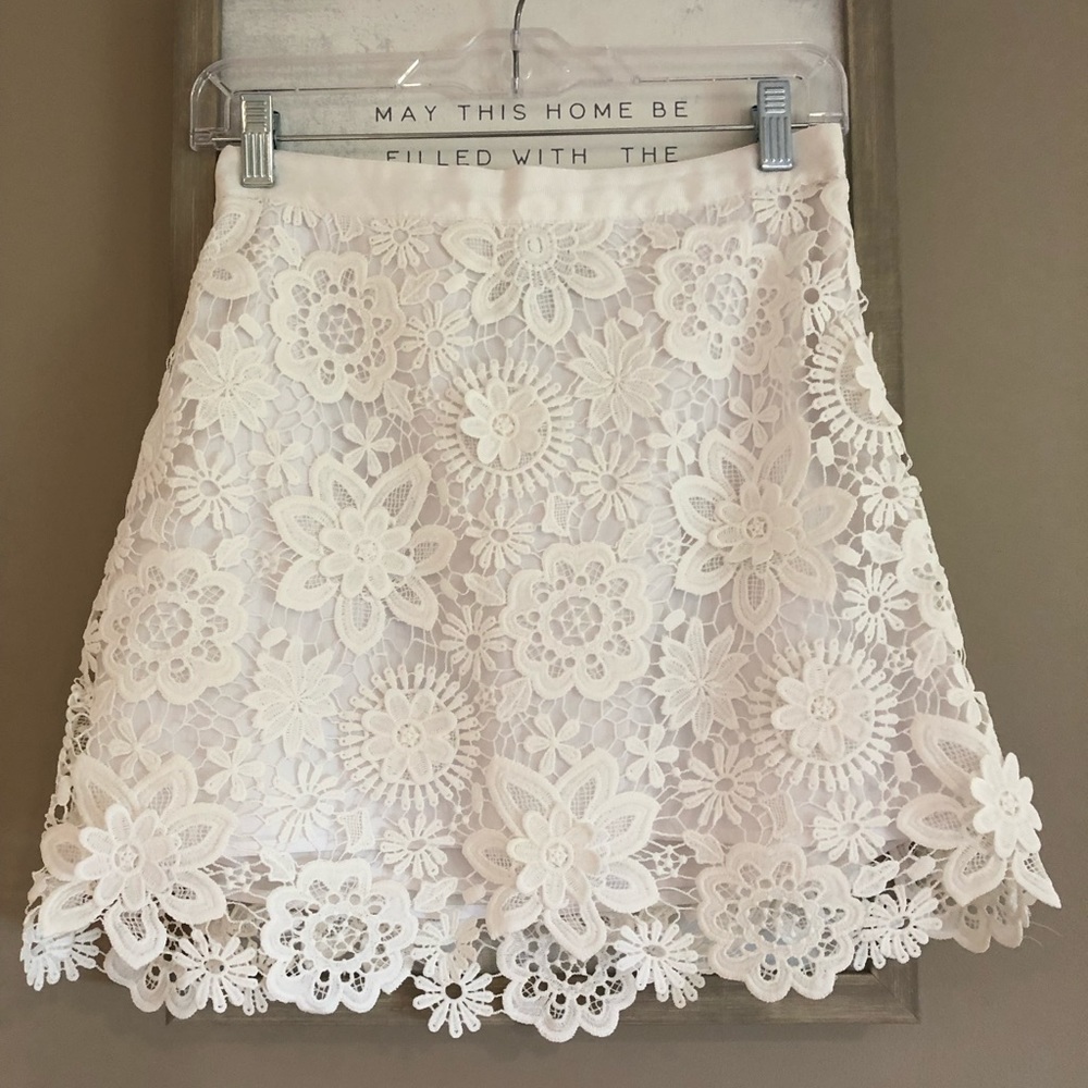 Top Shop White Skirt